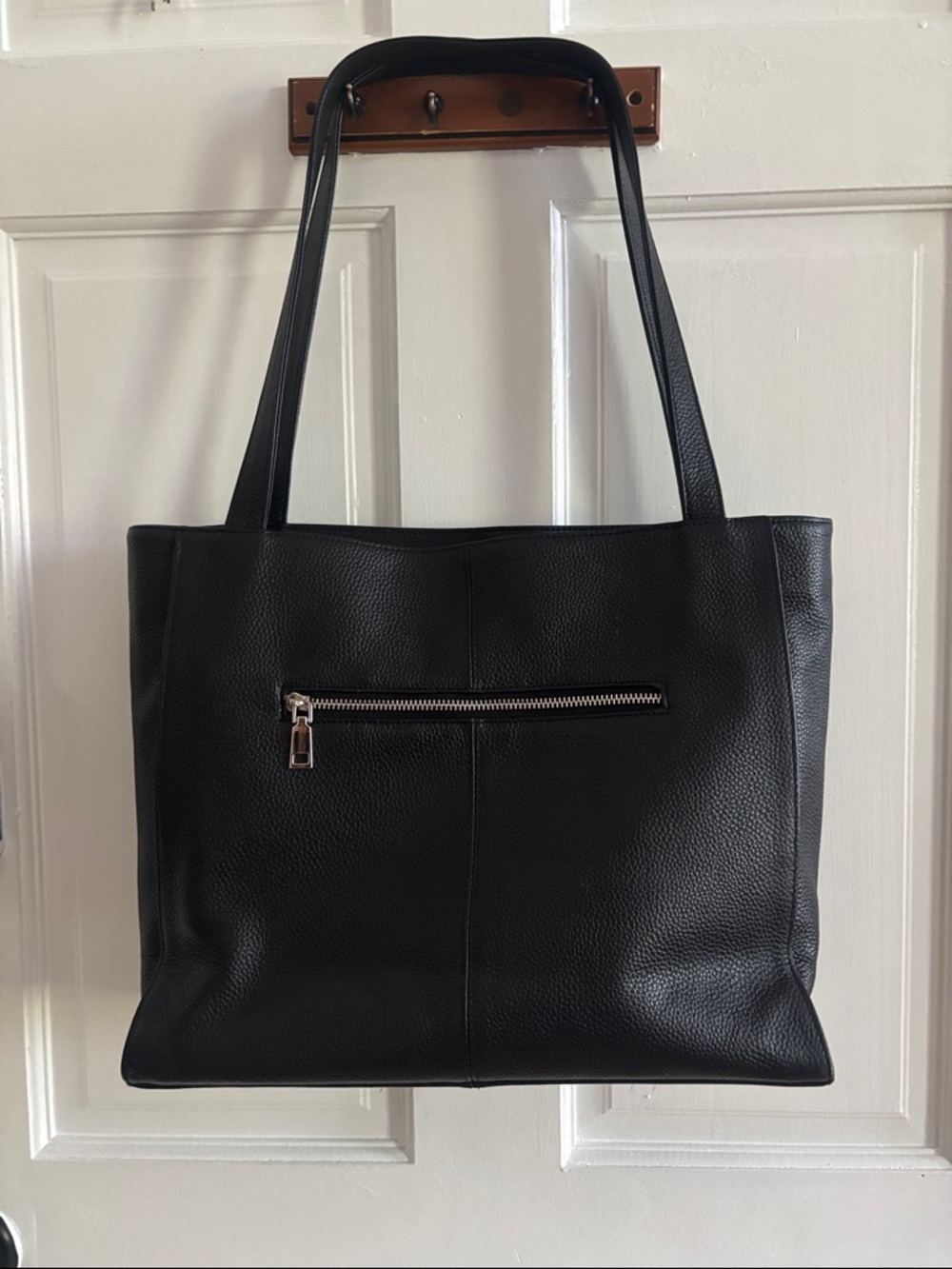 Befen Black Leather Laptop Bag